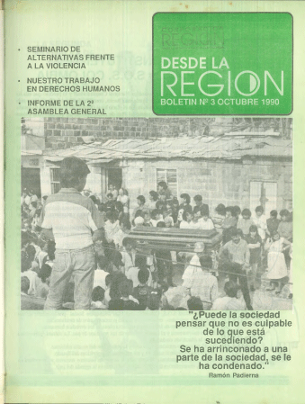 Desde La Región. Boletín No. 3